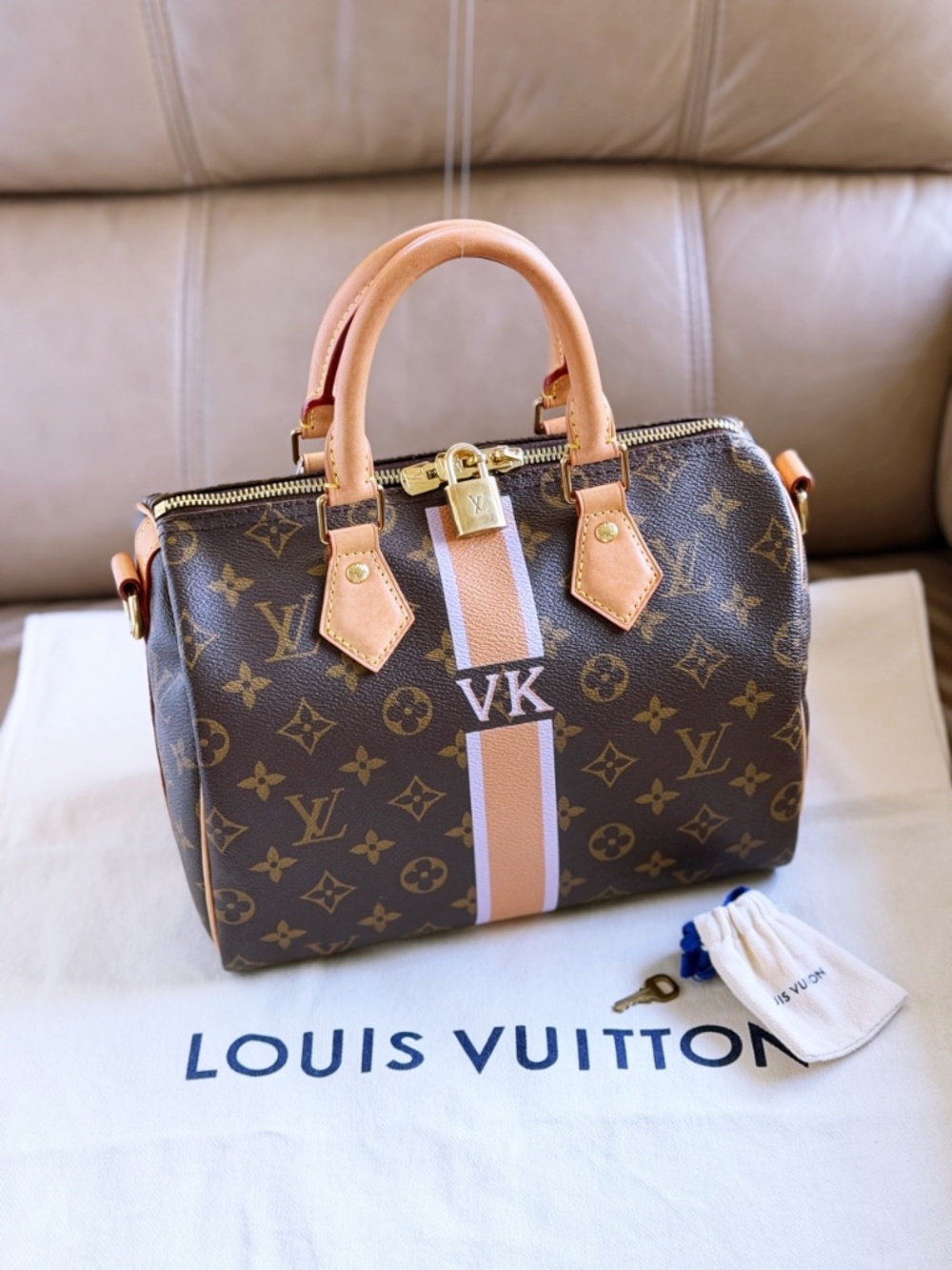 Louis Vuitton Monogram Speedy Bandouliere 25 Top Handle Bag My LV Heritage